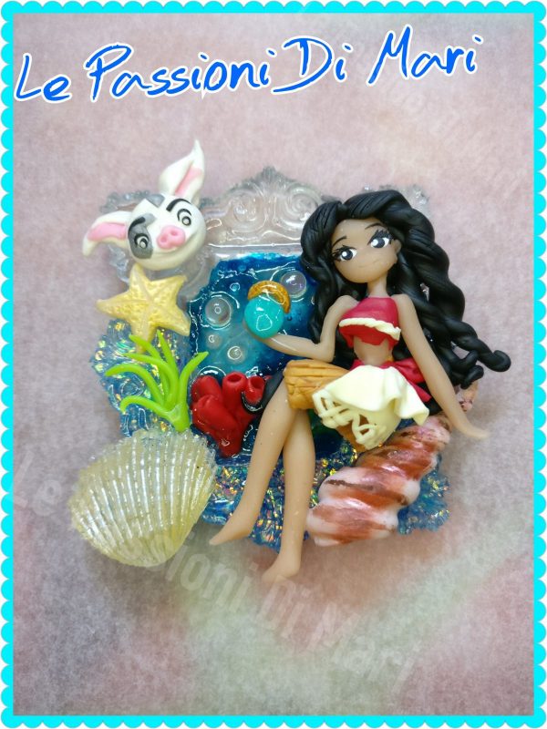 Moana Cameo Disney OOAK Polymer clay