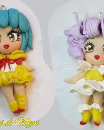 Creamy Mami and Yuu Morisawa Chibi pendant Polymer clay