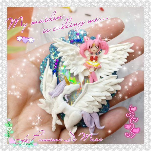 Cameo Pegasus Helios and Sailorchibimoon polymerclay handmade