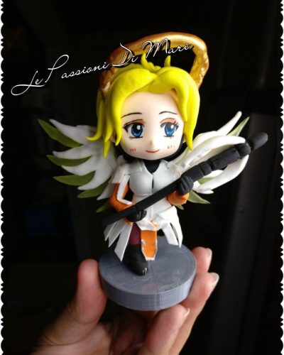 Mercy Figure Overwatch handmade airdryclay