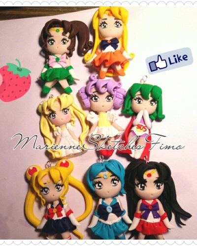 MiniFigure anime manga Handmade Fimo Cernit SU ORDINAZIONE