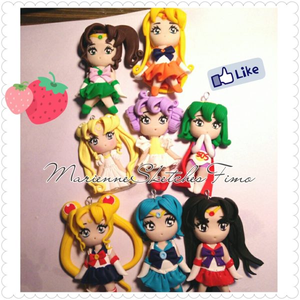 MiniFigure anime manga Handmade Fimo Cernit SU ORDINAZIONE