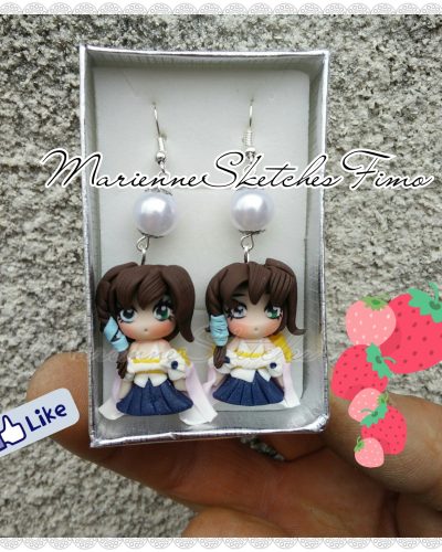 Yuna Final Fantasy X Earrings Handmade ON ORDER